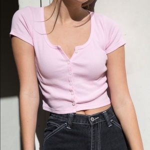 Brandy Melville Pink Zelly Top